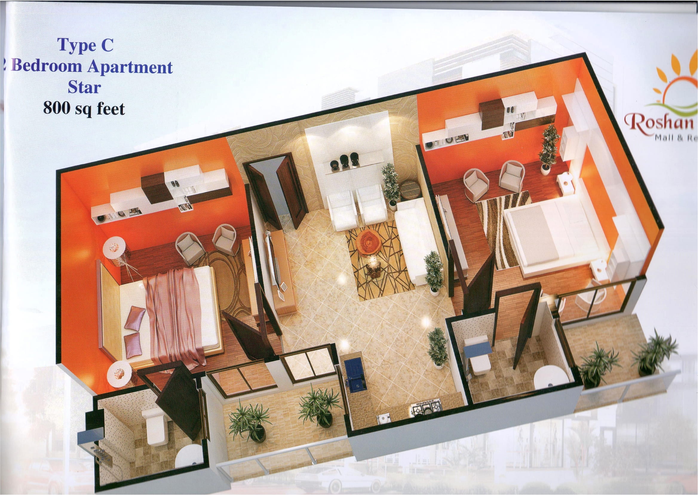 Roshan Heights Mall and Residency